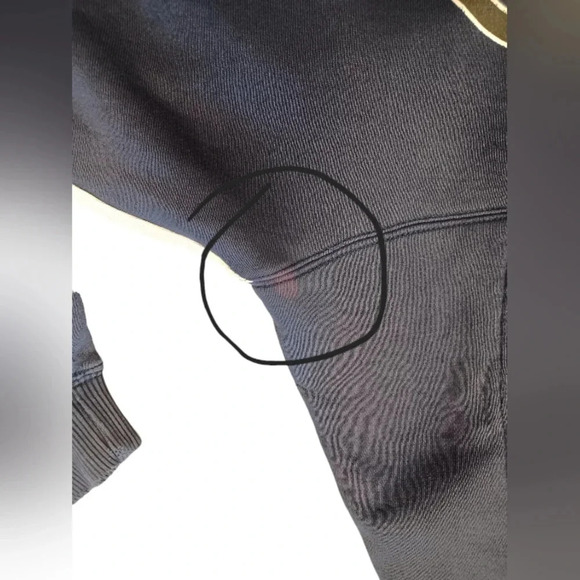 Maurice Malone L/S Blue Hooded Sweat Shirt GUC Vintage Size XXL - Picture 12 of 12